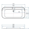 Акриловая ванна Allen Brau Infinity 1 170x80 2.21001.20 белый глянец