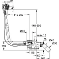 Слив-перелив для ванны Grohe Talento fill 28991000 хром