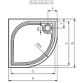 Душевой поддон Riho Kolping 90х90см D004002005 белый