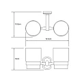 Стакан Wasserkraft Oder K-3028DC двойной, хром