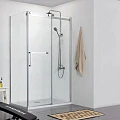 Душевой уголок Bravat Wave 120x80см BS120.3102S профиль хром, стекло прозрачное