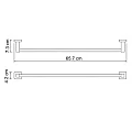 Полотенцедержатель Wasserkraft Lippe K-6530 хром
