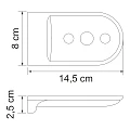 Мыльница Wasserkraft Kammel K-8369white белая матовая