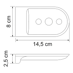 Мыльница Wasserkraft Kammel K-8369white белая матовая
