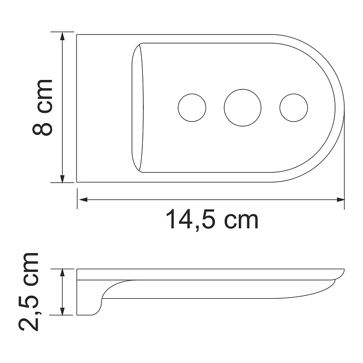 Мыльница Wasserkraft Kammel K-8369white белая матовая