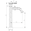 Смеситель для раковины Lemark Jasmine LM6609B бронза