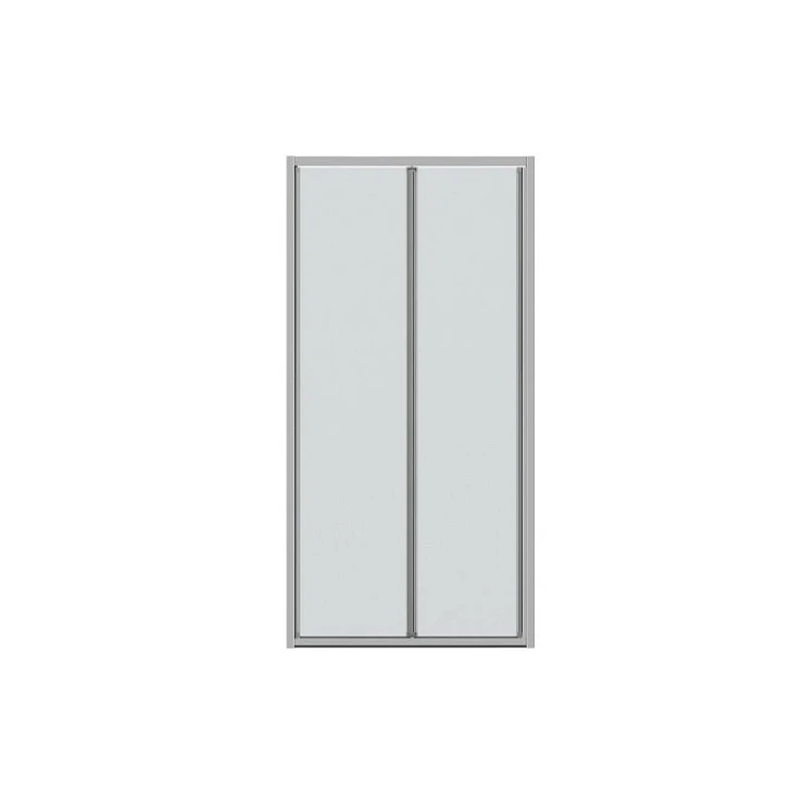Душевая дверь в нишу Bravat Line 100x200см BD100.4121A профиль хром, стекло прозрачное