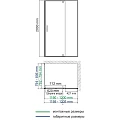 Душевой уголок Wasserkraft Elbe 120x80см 74P06 профиль черный, стекло прозрачное