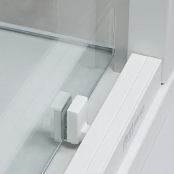 Душевая дверь в нишу Wasserkraft Rhin 110см 44S13 профиль белый, стекло прозрачное