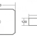 Раковина накладная BelBagno BB1386 белая
