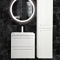 Шкаф-пенал Art&Max Platino 40 AM-Platino-1500-2A-SO-BM белый матовый