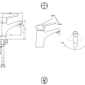Смеситель для раковины Bravat Diamond F118102C-1-ENG хром
