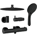 Душевая стойка Cersanit Brasko Black A63112 черная матовая