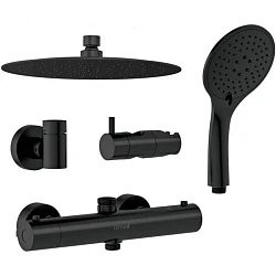 Душевая стойка Cersanit Brasko Black A63112 черная матовая