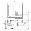 Зеркало Aquaton Сакура 120 1A220002SKW80 с подсветкой