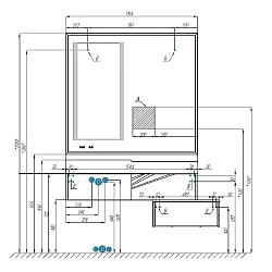 Зеркало Aquaton Сакура 120 1A220002SKW80 с подсветкой