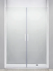 Душевая дверь в нишу Cezares 90см RELAX-B-2-90-C-Bi профиль белый, стекло прозрачное
