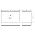 Встраиваемая раковина BelBagno Onda 100см BB1000/500-LV-MR-OND белая