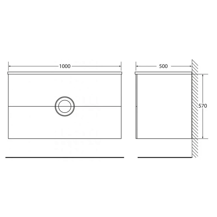 Встраиваемая раковина BelBagno Onda 100см BB1000/500-LV-MR-OND белая