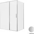 Душевой уголок Allen Brau Priority 160x100 3.31038.BA+3.31047.BA профиль серебро, стекло прозрачное
