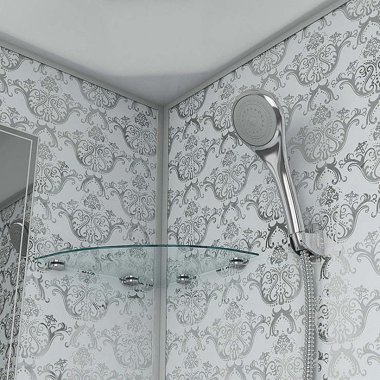 Душевая кабина Niagara Luxe 90x90см NG-7701W профиль серебро