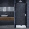 Душевая дверь в нишу Vincea Alpha 85см VDP-3AL850CL профиль хром, стекло прозрачное
