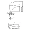 Смеситель для раковины Bravat Fit F1135188CP-RUS хром