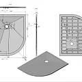 Душевой поддон Vincea 120х90см VST-4SQ9012W-R белый