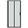 Душевая дверь в нишу Bravat Blackline 100x200см BD100.4121B профиль черный, стекло прозрачное