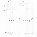 Напольный смеситель для ванны с душем Bravat Arc F66061C-B3-ENG хром
