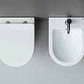 Биде подвесное Ceramica Nova Metropol CN4003 белый глянец