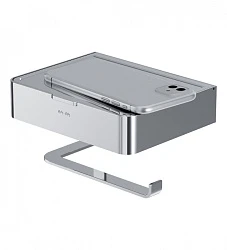 Держатель туалетной бумаги AM.PM Inspire 2.0 A50A341500 с полкой для телефона и контейнером, хром