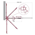 Шторка на ванну BelBagno Luce LUCE-VF-11-100/145-C-Cr профиль хром, стекло прозрачное