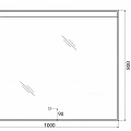 Зеркало BelBagno SPC-UNO-1000-800-TCH