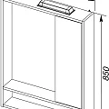 Зеркало-шкаф Aquanet Коста 65 188404 белый
