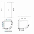 Душевой уголок Wasserkraft Leine 90x90см 35P11 профиль хром, стекло прозрачное