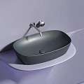 Раковина накладная Ceramica nova Element 600*380*138мм CN6049MDH антрацит матовая