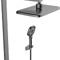 Душевая стойка Vincea Inspire VSFS-3I13TGM с термостатом, вороненая сталь