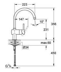 Смеситель для кухни Grohe Minta 32917000 хром