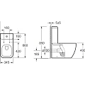 Унитаз напольный BelBagno Alpina BB10100CP с бачком BB10100T и крышкой-сиденьем BB309SC белый глянец