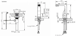 Напольный смеситель для ванны с душем Bravat Arc F66061K-B3-ENG черный