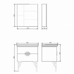 Зеркало-шкаф Comforty Римини 60 00003130371CF белый