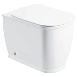 Унитаз приставной BelBagno Prado BB10150CB крышка-сиденье BB10150SC белый глян