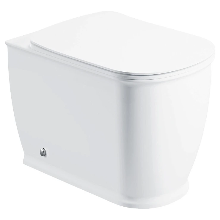 Унитаз приставной BelBagno Prado BB10150CB крышка-сиденье BB10150SC белый глянец