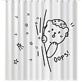 Штора для ванной Fixsen Teddy Oops 180x200 FX-2505 рисунок / белый