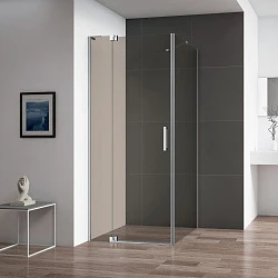 Душевой уголок Cezares Slider 100x99,5см SLIDER-AH-1-100-90/100-BR-Cr профиль хром, стекло бронза