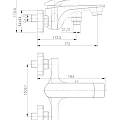 Смеситель для ванны с душем Lemark Allegro LM5914CW хром