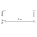 Полотенцедержатель Wasserkraft Wern K-2540 хром