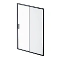 Дверь душевая в нишу AM.PM Gem 140см W90G-140-1-195BM профиль черный, стекло прозрачное/матовое