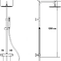 Душевая стойка RGW Shower Panels SP-21 21140121-01 хром